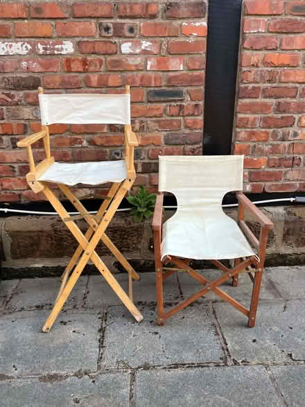 Photo of free 2 Directors chairs (Appleton Thorn WA4) #2