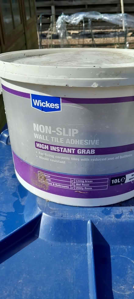 Photo of free Tile adhesive (Ramsey Forty Foot PE26) #1