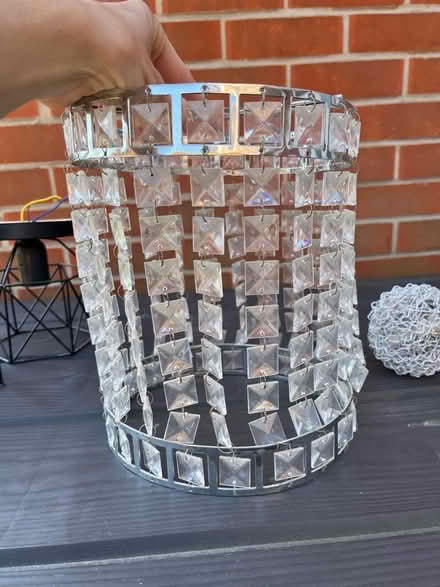 Photo of free Clear beaded lampshade (Wickford SS12) #1