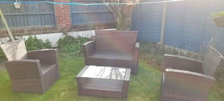 Photo of free Patio sofa,two chairs and glass table (St Anne's on the Sea FY8) #1
