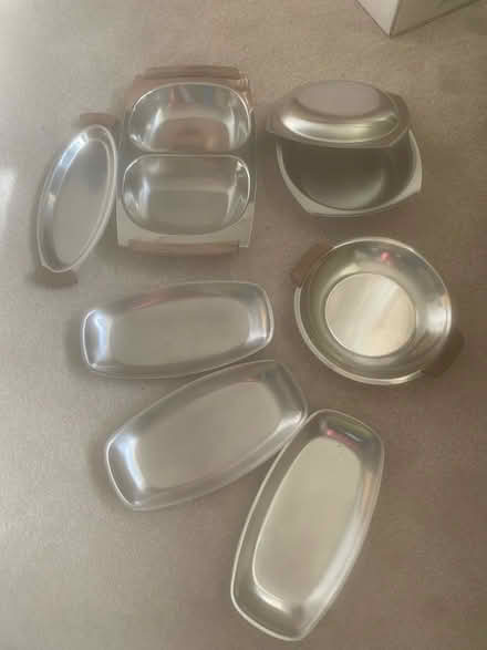 Photo of free Stainless steel serving dishes (West Reading RG1) #1
