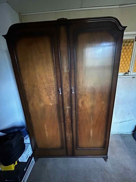 Photo of free Tall vintage double wardrobe (Lytchett Matravers.) #1