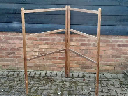 Photo of free wooden clothes airer (Stoke Hammond MK17) #1