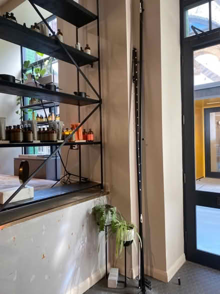 Photo of free Two metal curtain rails black (SW1 Belgravia) #1