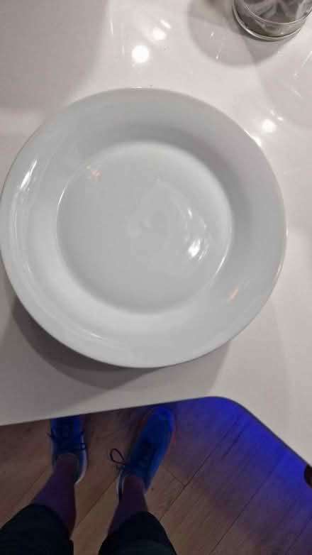 Photo of free 10 white ceramic plates (PA1) #2