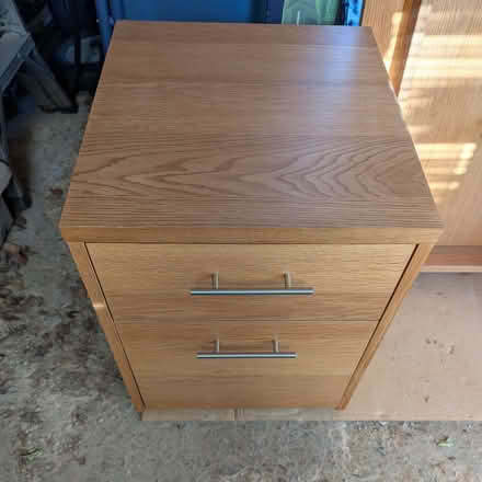 Photo of free 2 drawer wooden office cabinet (Battledown GL53) #1