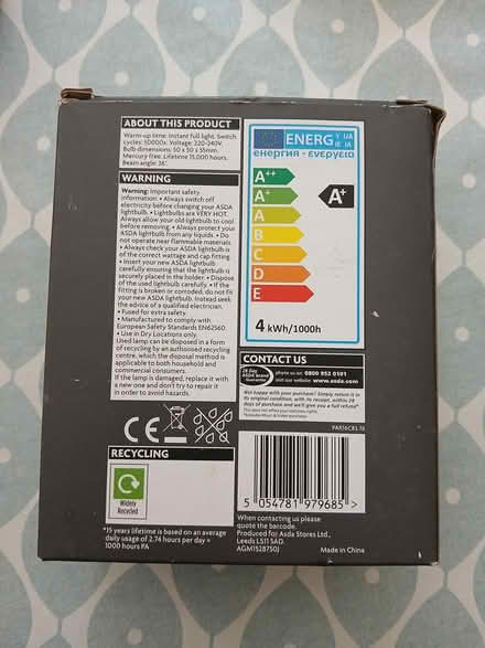 Photo of free LED 4 x GU10 lightbulbs (LA1 Bowerham) #2