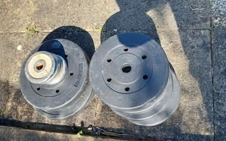 Photo of free Weights 4x 5k 2x 7.5k plus some small ones (Bare LA4) #2