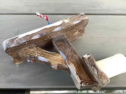 Photo of free Carved wood wall sconce need refurb (MK18 near Tingewick) #1