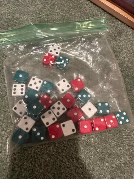 Photo of free Blocks and dice (belmont/watertown line) #2