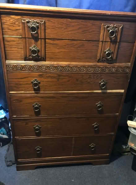 Photo of free Tall wooden chest of drawers (E15 - near Maryland) #3