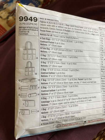 Photo of free Bags, purses patterns (Wrenn School NN8) #2