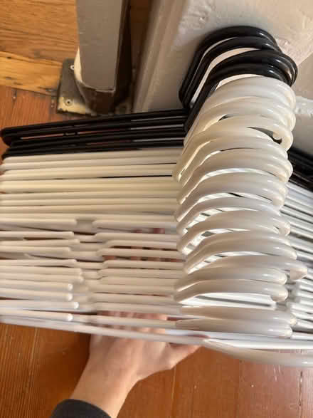 Photo of free Plastic clothes hangers (North Oakland) #2