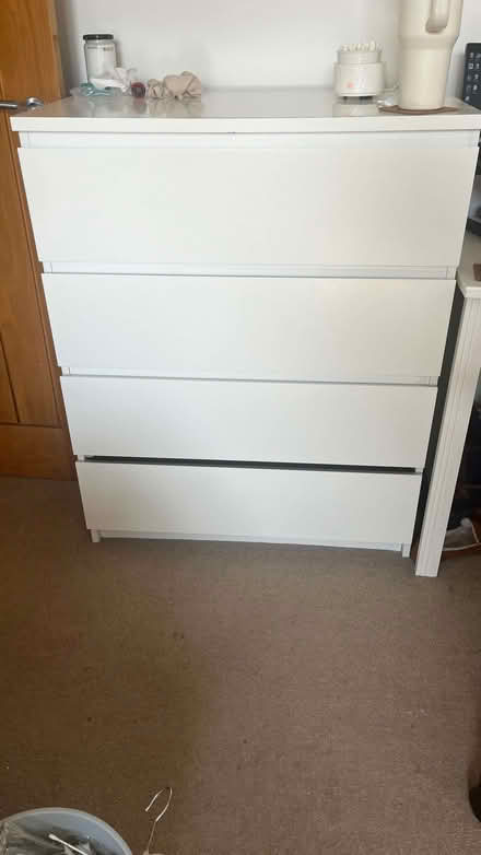 Photo of free 4 Drawer MALM - white (Harringay Ladder N8) #1