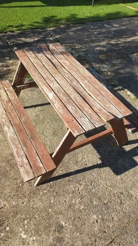 Photo of free Children's picnic bench (Upthorpe GL11) #1