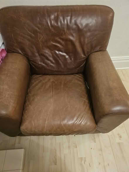 Photo of free Leather Sofa (Wakefield WF2) #2