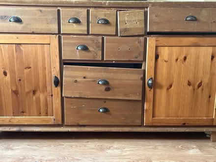 Photo of free Wooden storage unit (Queensbury) #1