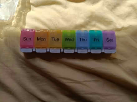 Photo of free Weekly pill box (Shipley BD18) #1