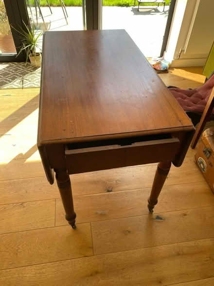 Photo of free Table with leaves and one drawer (Crystal Palace SE19) #1