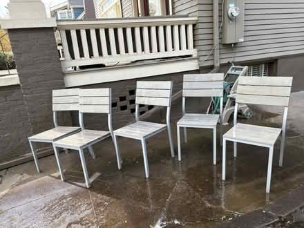 Photo of free 5 IKEA outdoor chairs (Lower Irvington- NE Portland) #2