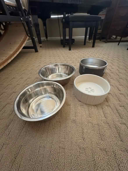 Photo of free Lot of Dog Bowls (East Petaluma) #1