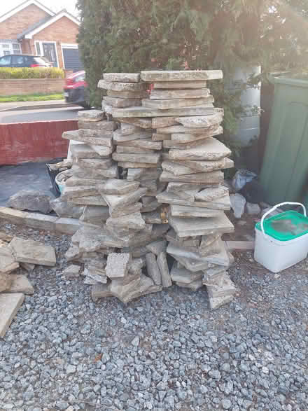 Photo of free Broken clean paving slabs (Laindon) #1