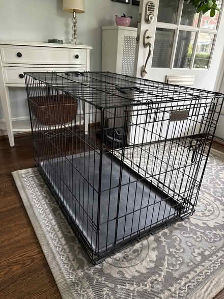 Photo of free Large Folding Metal Dog Crate (North Cleveland Park) #2