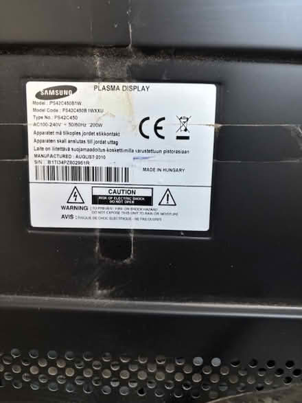 Photo of free Samsung 42" Flatscreen TV (TW16) #3