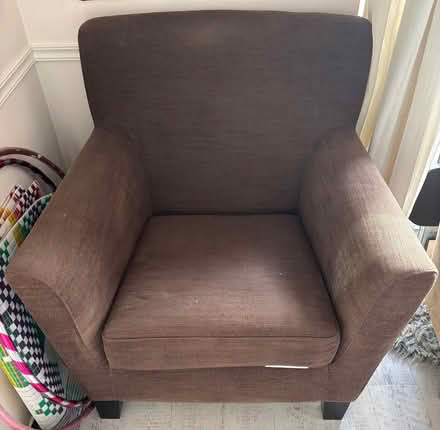 Photo of free Brown armchair (Shenley Brook End MK5) #1