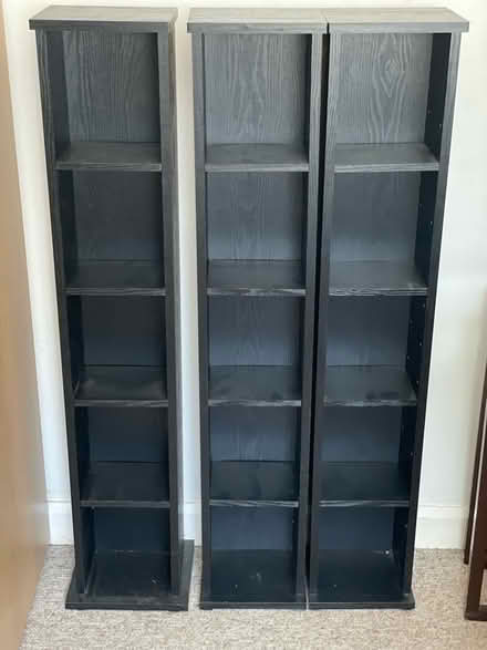 Photo of free Ikea black ash DVD/CD racks (Chilworth GU4) #1