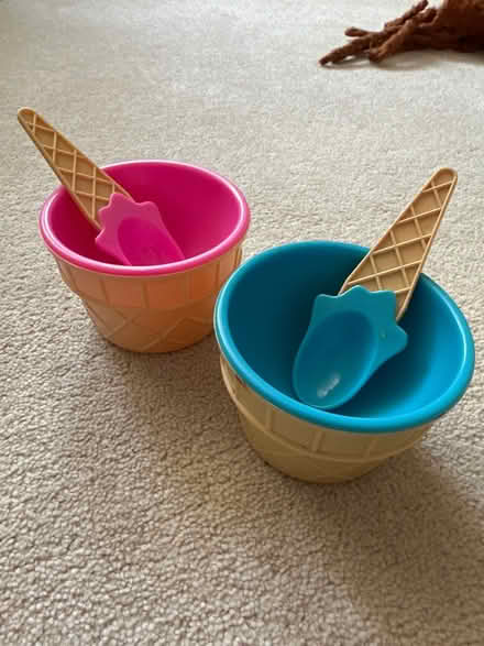 Photo of free Kids Ice Cream Bowls and Spoons (Bradford on Avon - BA15) #1