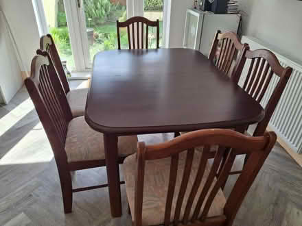 Photo of free Extendable Dinning Table & 6 Chairs (Preston) #3