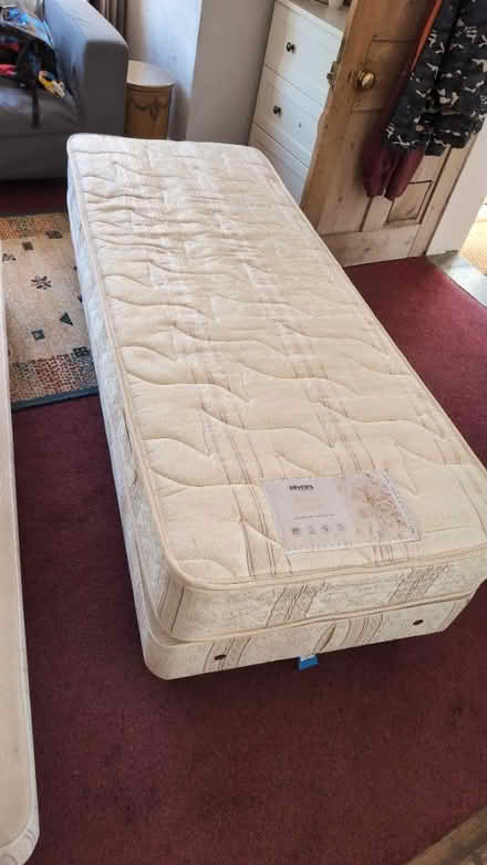 Photo of free 2 single bed frames and 1 mattress (GL1) #3