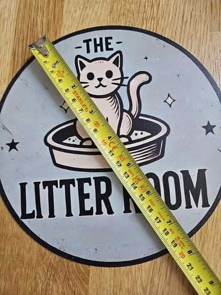 Photo of free Litter room metal wall sign (SW2 5EU) #4