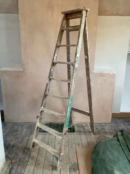 Photo of free old wooden ladder (Lawnswood LS16) #1