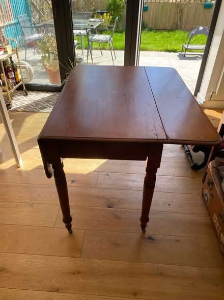 Photo of free Table with leaves and one drawer (Crystal Palace SE19) #3