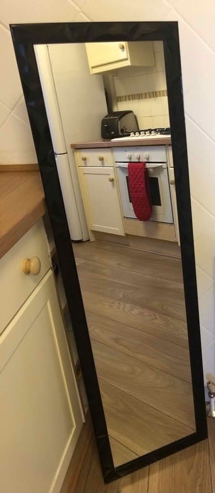Photo of free Black framed mirror (Warrington WA2) #1