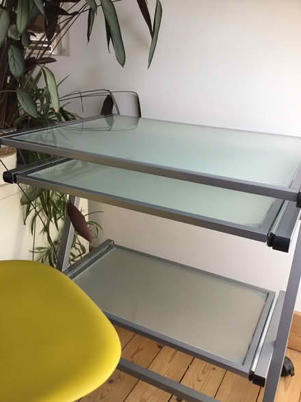 Photo of free Small desk, glass (St Albans AL3) #2