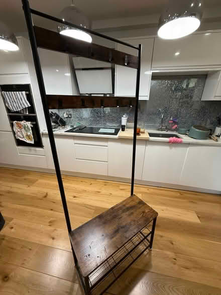 Photo of free Shoe rack with bench and coat hooks (E8) #1