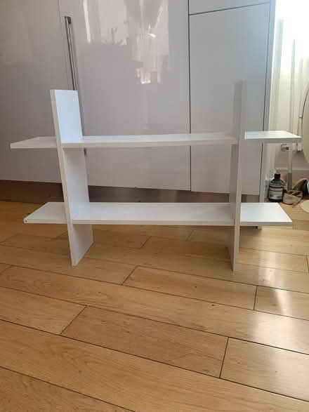 Photo of free Bookshelf wall shelf white - 2 (Wootton OX13) #1