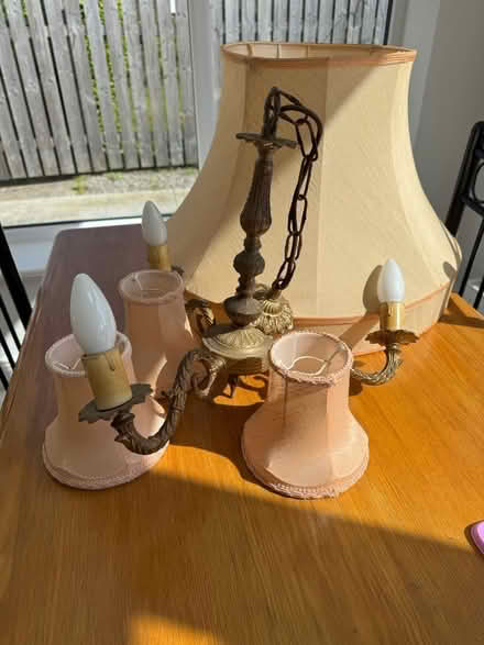Photo of free Brass like chandelier (Dublin 18) #1