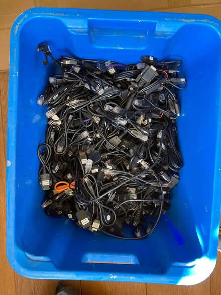 Photo of free Box of cables etc (SG5 Fairfield) #1