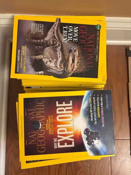 Photo of free Nat geo magazines (cary) #1