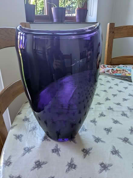 Photo of free Large purple glass vase (Harpenden AL5) #1