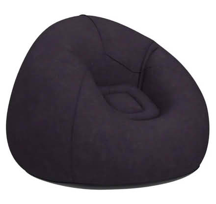 Photo of free Blue inflatable suede armchair (Hutton CM13) #1