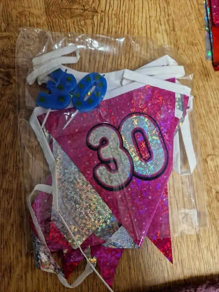 Photo of free 30th birthday bunting and candles (Bear Flat) #1