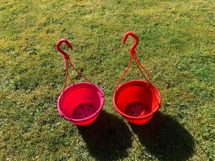 Photo of free 2 plastic hanging baskets (crowborough TN6) #1