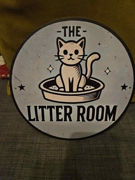 Photo of free Litter room metal wall sign (SW2 5EU) #1