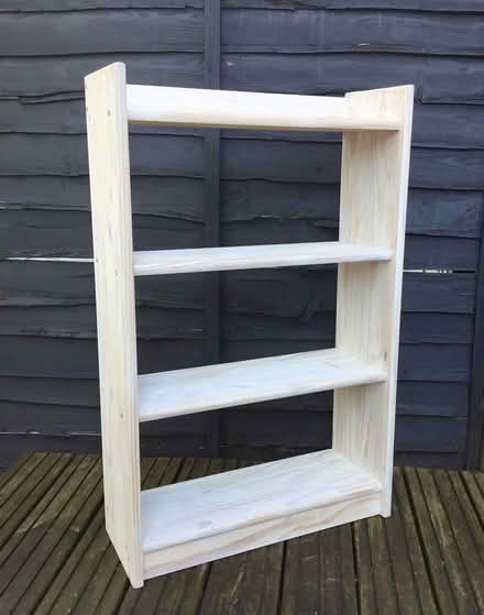 Photo of free Narrow pine bookcase (St Albans AL3) #1