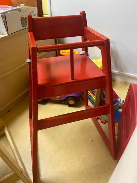 Photo of free Two wooden high chairs (South Old Town Alexandria) #2